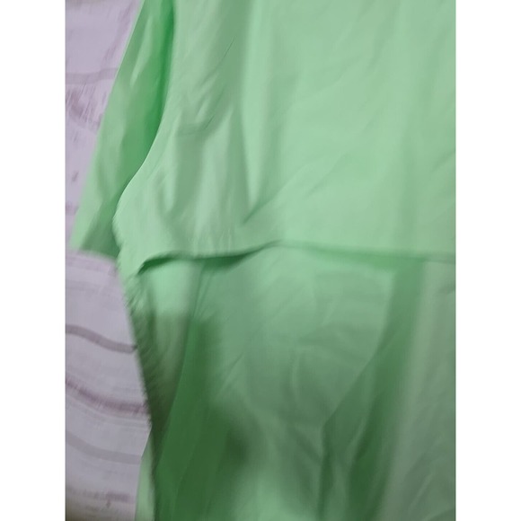 World Wide Sportsman Neon Green Vented Fishing Button Down Shirt Men's Size XL - Picture 3 of 6